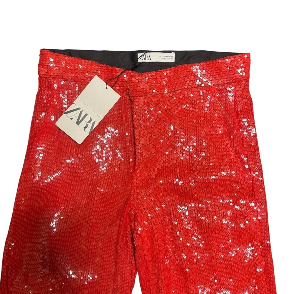 NWT ZARA Sequin Trousers size XS - Picture 5 of 12